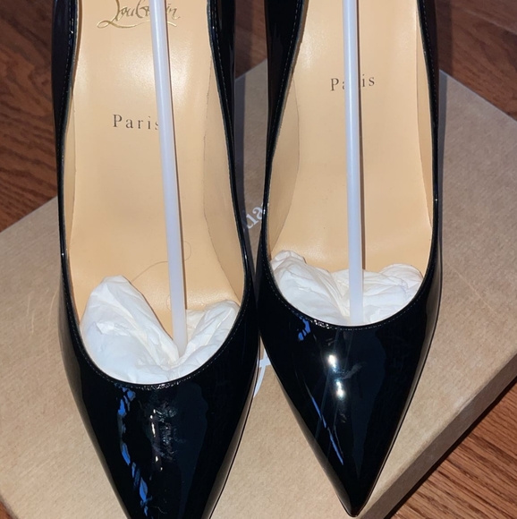 Brand New Christian Louboutin Hot Chick 100 patent Leather Pumps size 43 - Picture 3 of 6